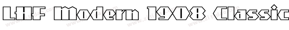 LHF Modern 1908 Classic字体转换